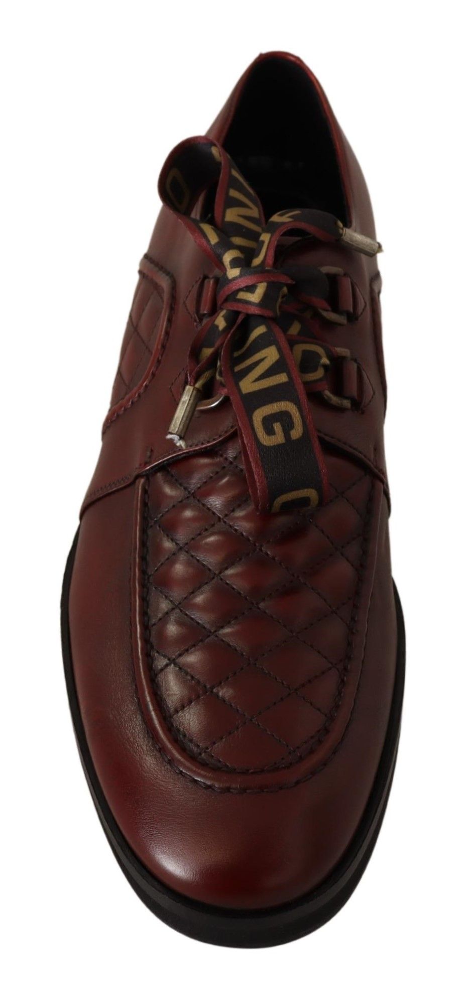 Елегантне шкіряне взуття Dolce &amp; Gabbana Bordeaux Derby