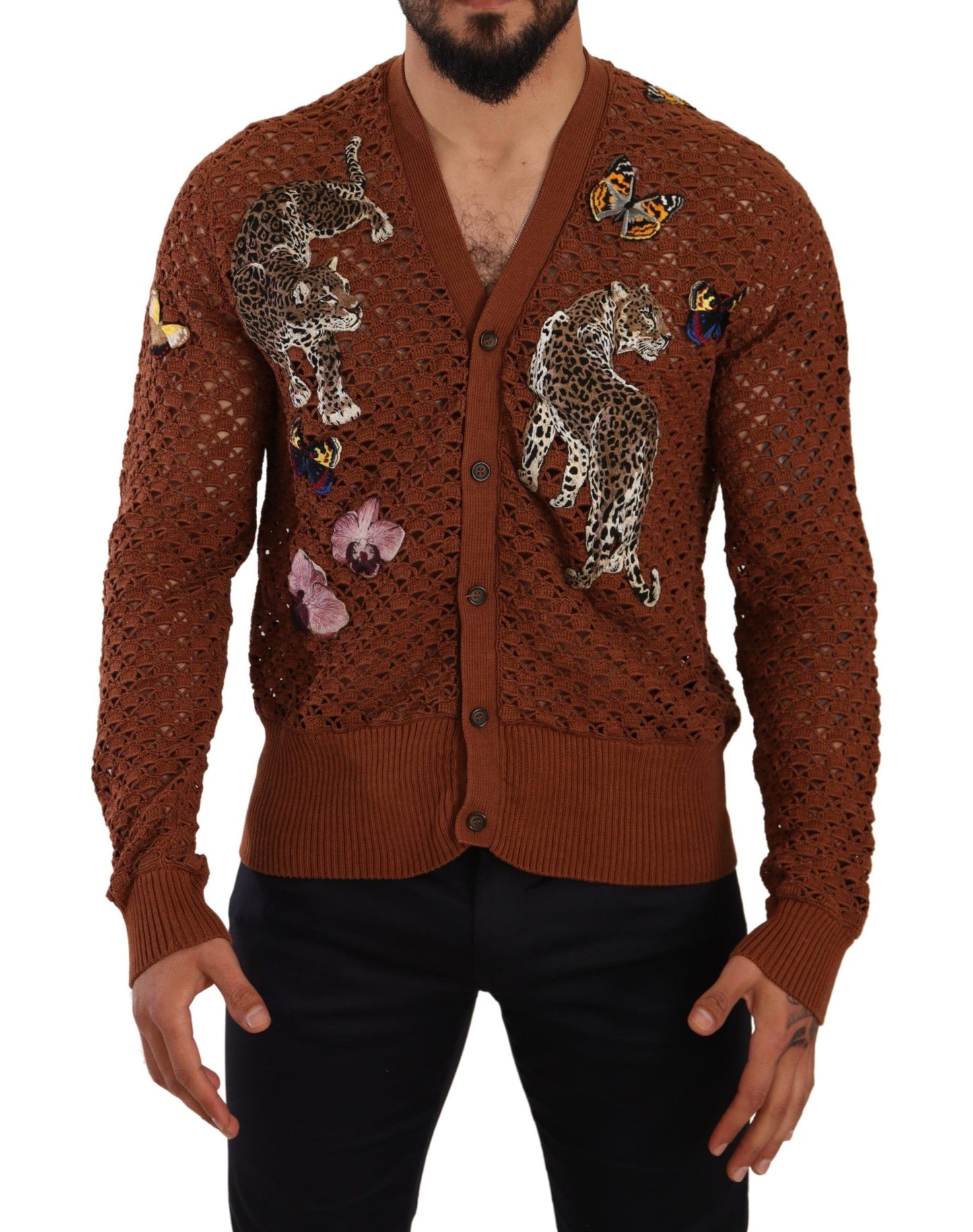 Багатобарвний вишитий кардиган Dolce &amp; Gabbana Refined Elegance