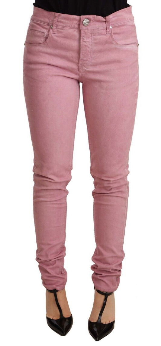 Рожеві джинсові джинси Acht Elegant Slim Fit