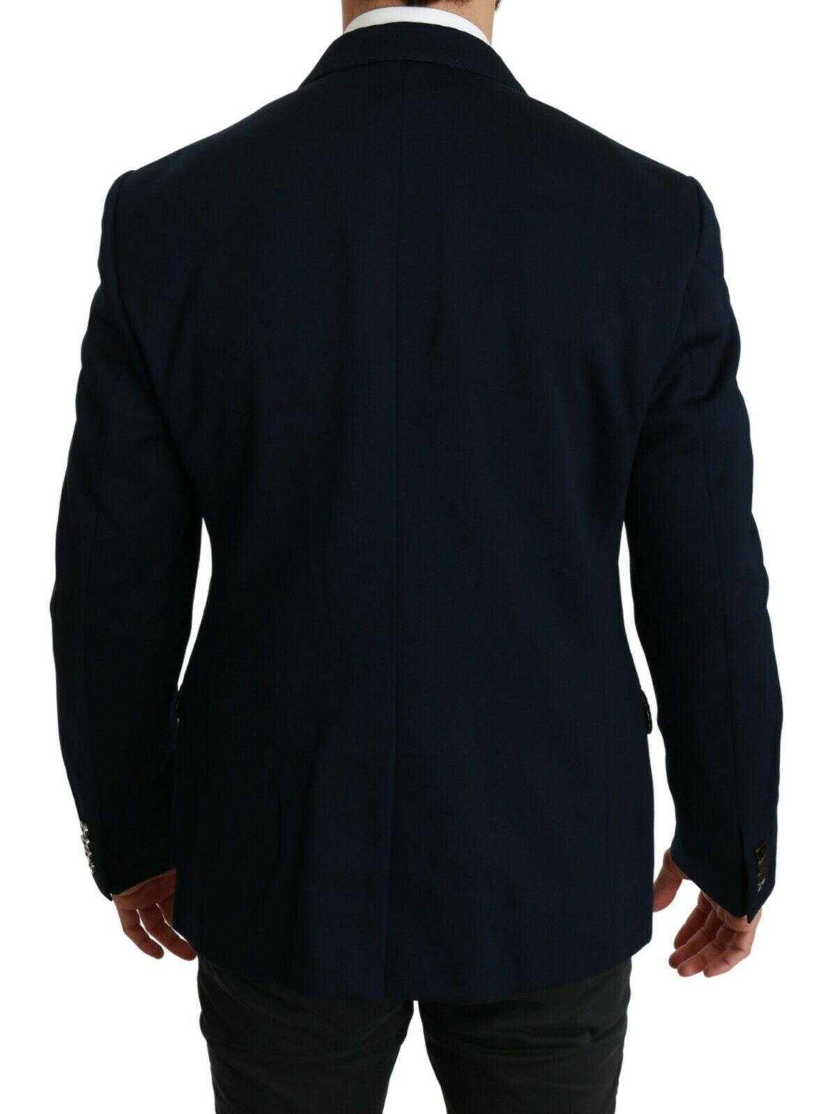 Темно-синій чоловічий піджак Dolce &amp; Gabbana Elegant Slim Fit