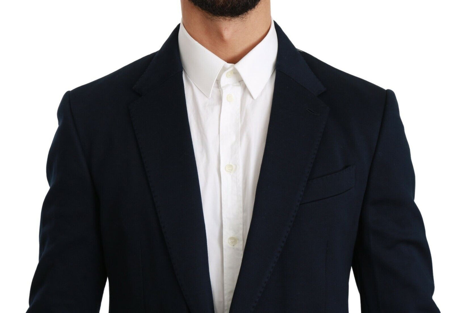 Темно-синій чоловічий піджак Dolce &amp; Gabbana Elegant Slim Fit