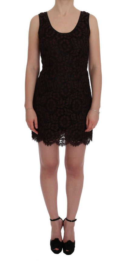 Сукня-футляр Dolce &amp; Gabbana Bordeaux із квітковим мереживом Ricamo