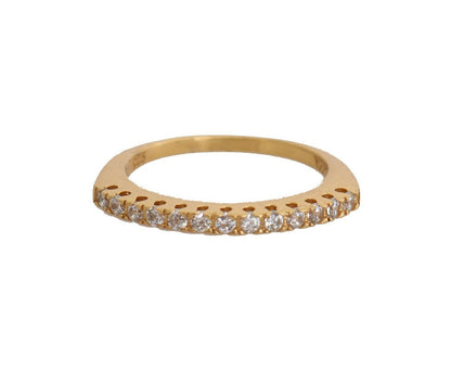 Позолочена каблучка Nialaya Gleaming CZ Crystal