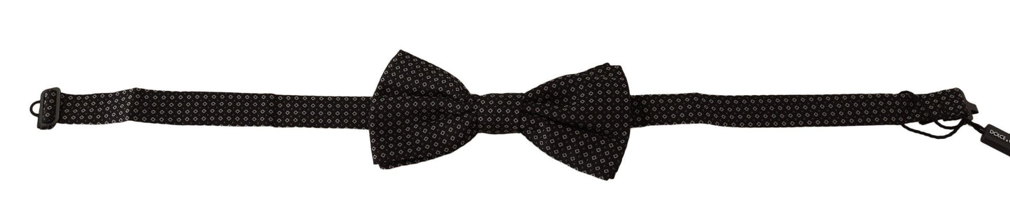 Елегантний чорний шовковий метелик із малюнком Dolce &amp; Gabbana
