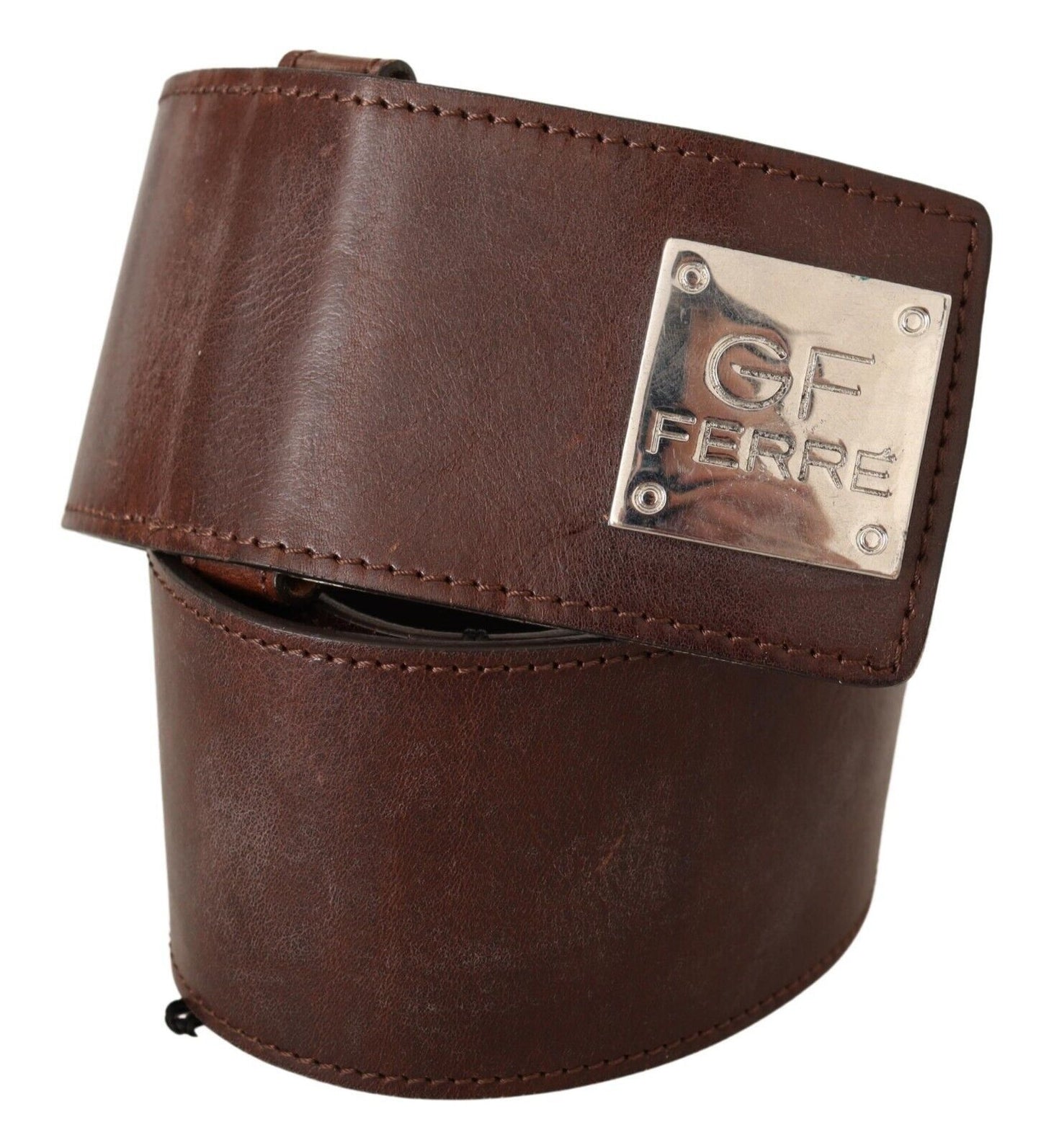 Модний ремінь із натуральної шкіри GF Ferre Elegant - Chic Brown