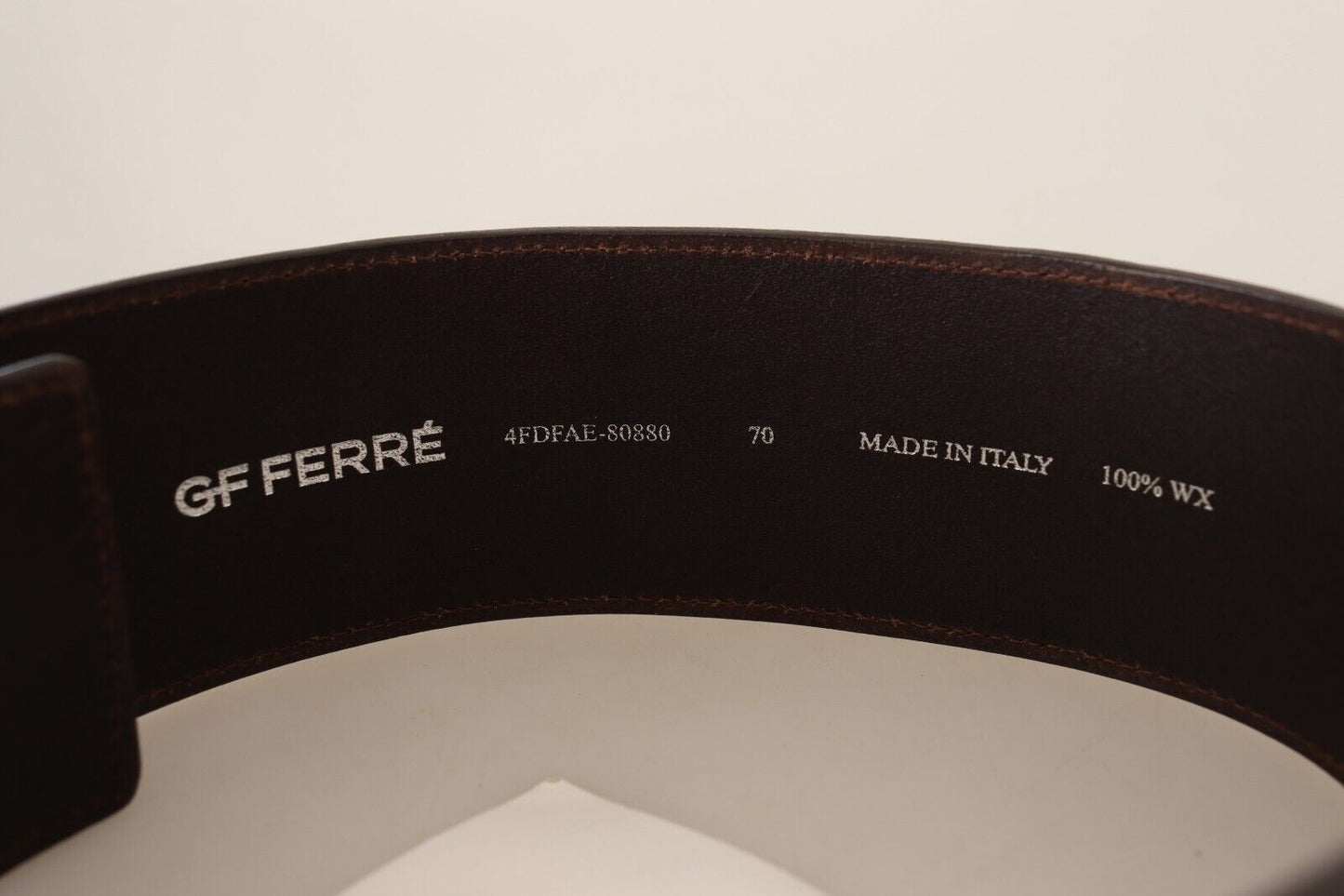 Модний ремінь із натуральної шкіри GF Ferre Elegant - Chic Brown