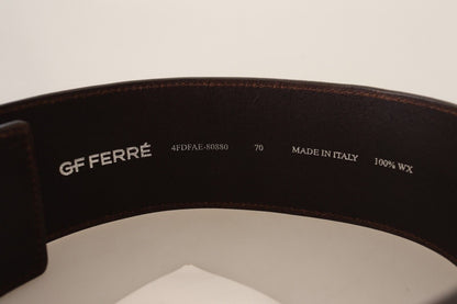 Модний ремінь із натуральної шкіри GF Ferre Elegant - Chic Brown