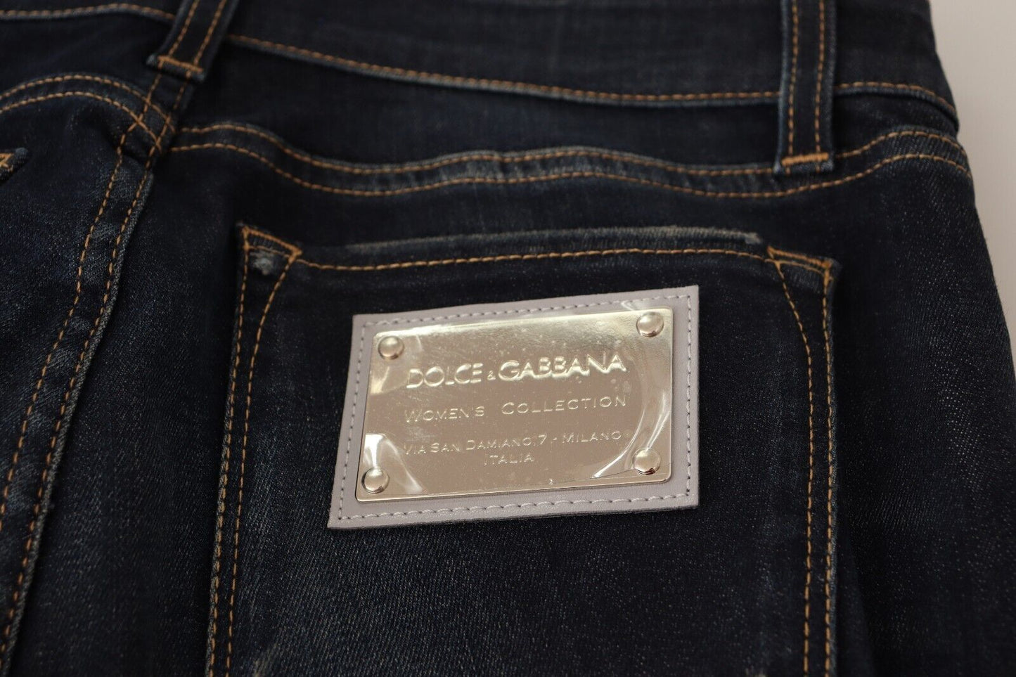 Сині вузькі джинси Dolce &amp; Gabbana Chic
