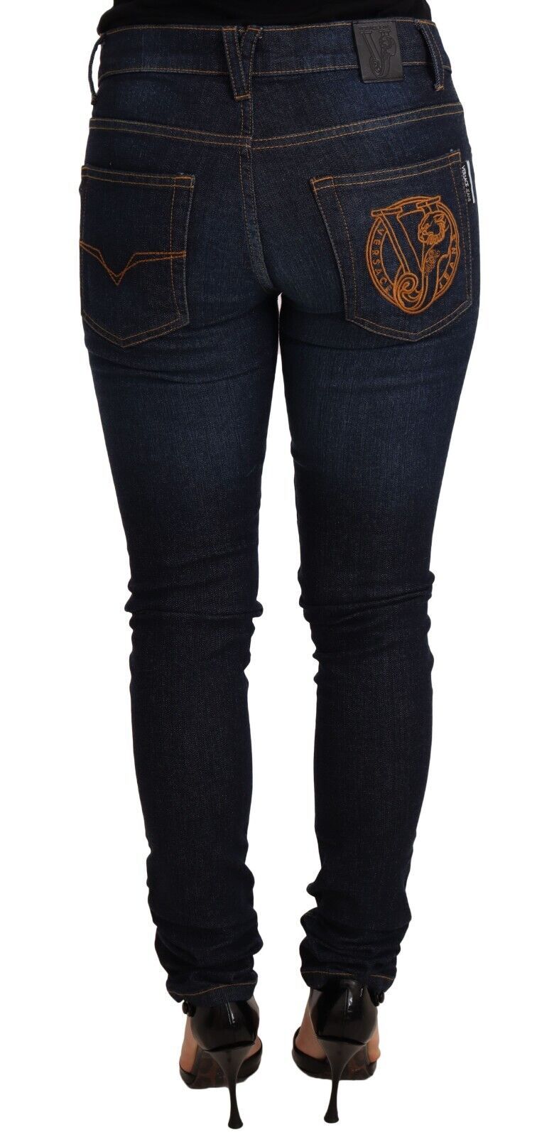 Versace Jeans Елегантні вузькі джинси з низькою талією