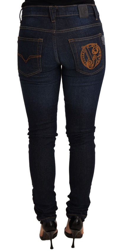 Versace Jeans Елегантні вузькі джинси з низькою талією