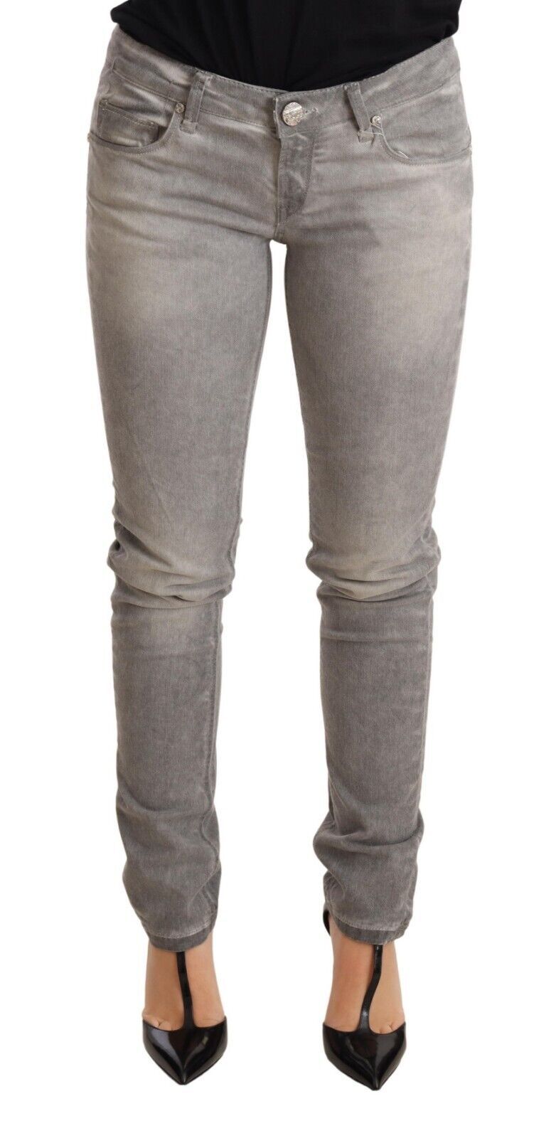 Бавовняні джинси Acht Chic Grey Washed Slim Fit
