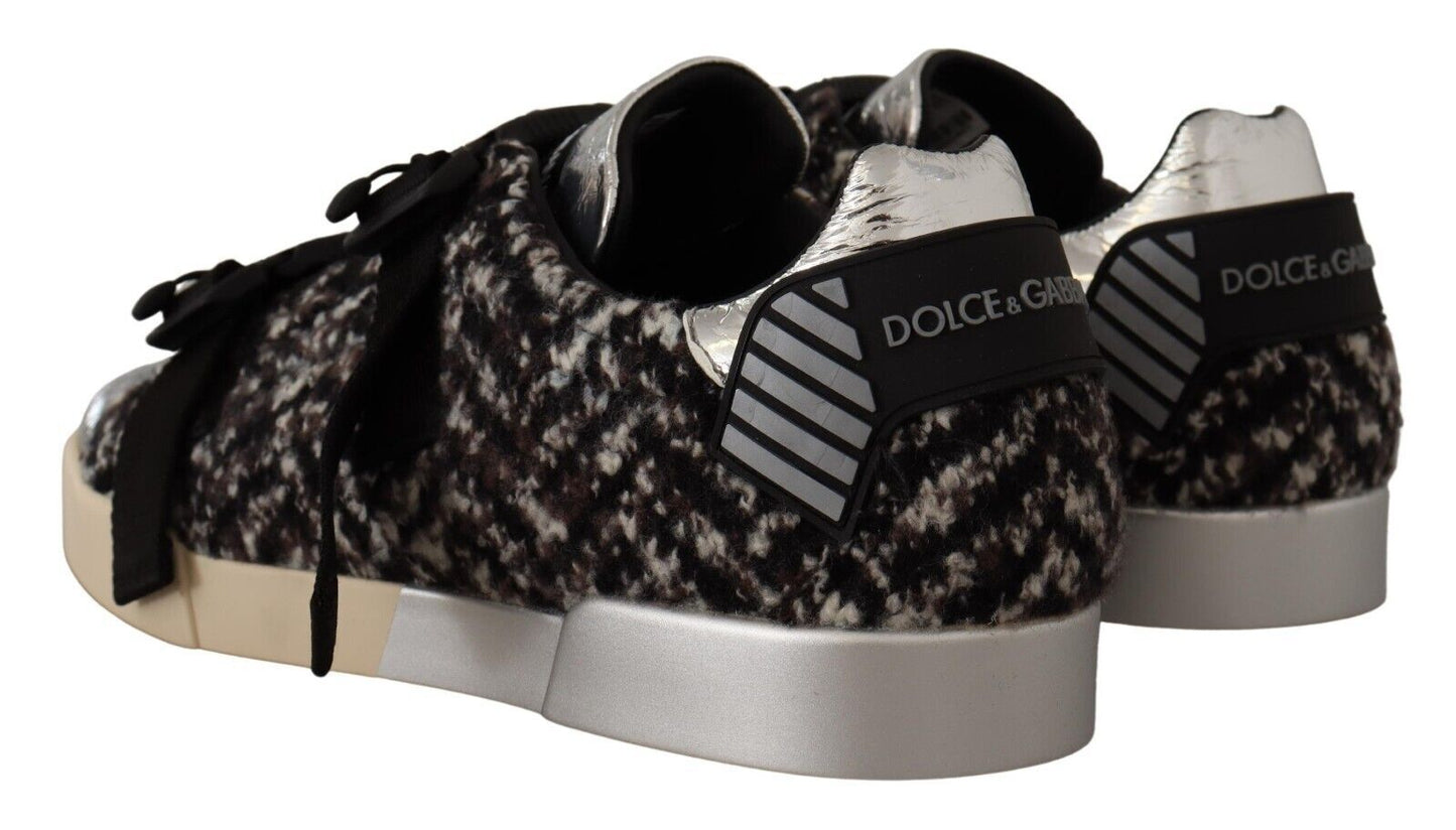 Шкіряні кросівки Dolce &amp; Gabbana Silver Elegance