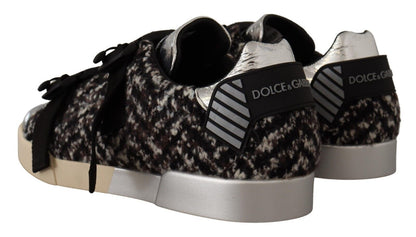 Шкіряні кросівки Dolce &amp; Gabbana Silver Elegance