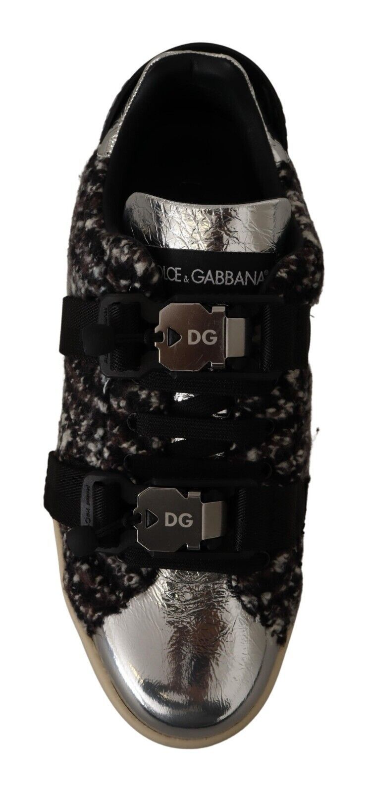 Шкіряні кросівки Dolce &amp; Gabbana Silver Elegance
