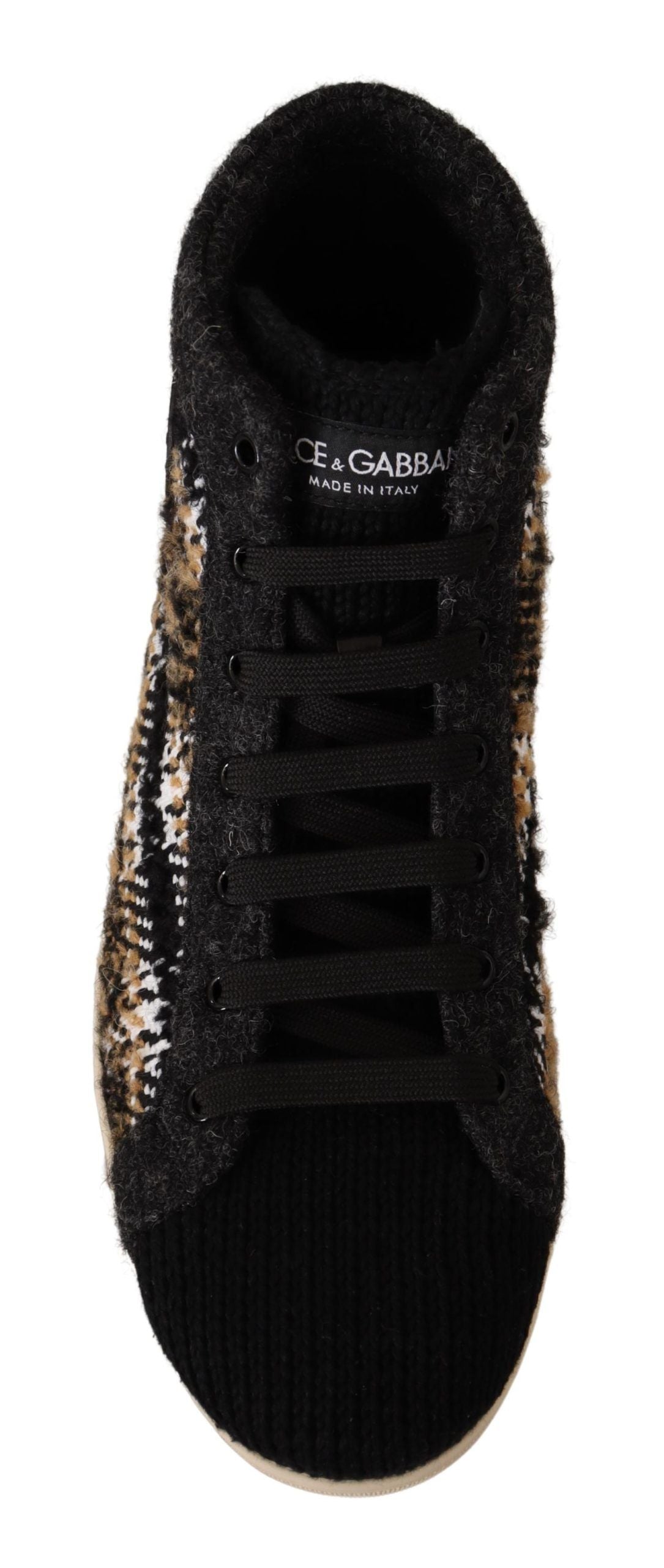 Модні бежеві високі кросівки Dolce &amp; Gabbana