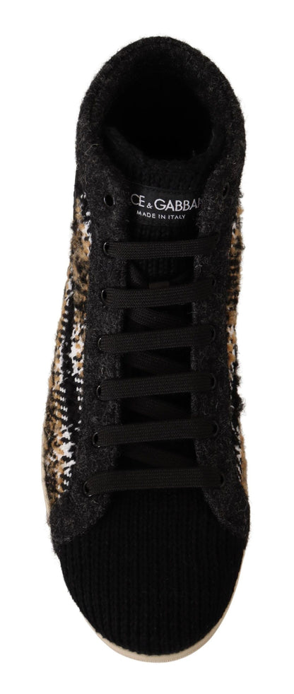 Модні бежеві високі кросівки Dolce &amp; Gabbana