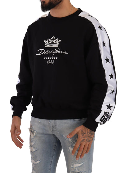 Елегантний светр Dolce &amp; Gabbana Crown 1984 з круглим вирізом