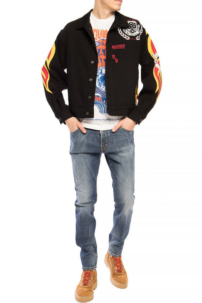 Dsquared² Темно-сині потерті джинсові штани "Cool Guy Jean".