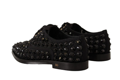 Dolce &amp; Gabbana Елегантні балетки Gros Grain зі шнурівкою і коштовностями