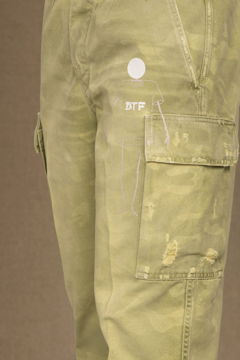Don The Fuller Green Cotton Men's Jeans