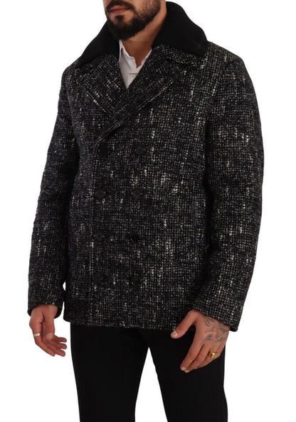 Шикарне двобортне шерстяне пальто Dolce &amp; Gabbana