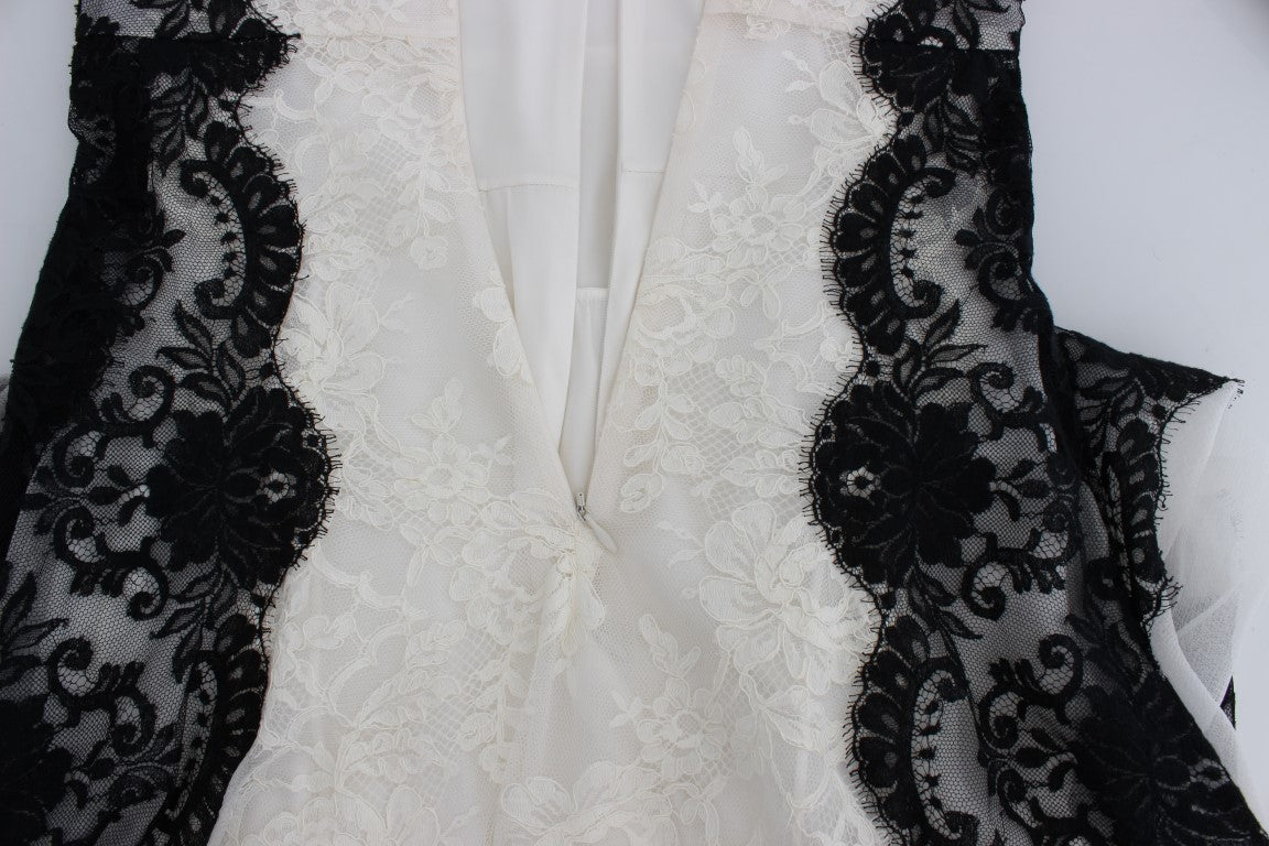 Сукня максі Dolce &amp; Gabbana з мереживом і сумішшю шовку