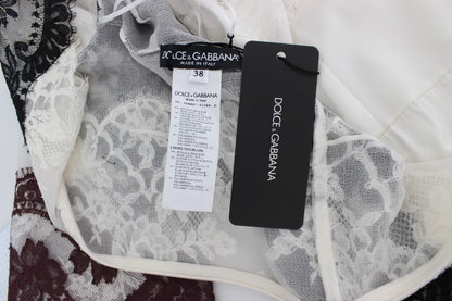 Сукня максі Dolce &amp; Gabbana з мереживом і сумішшю шовку