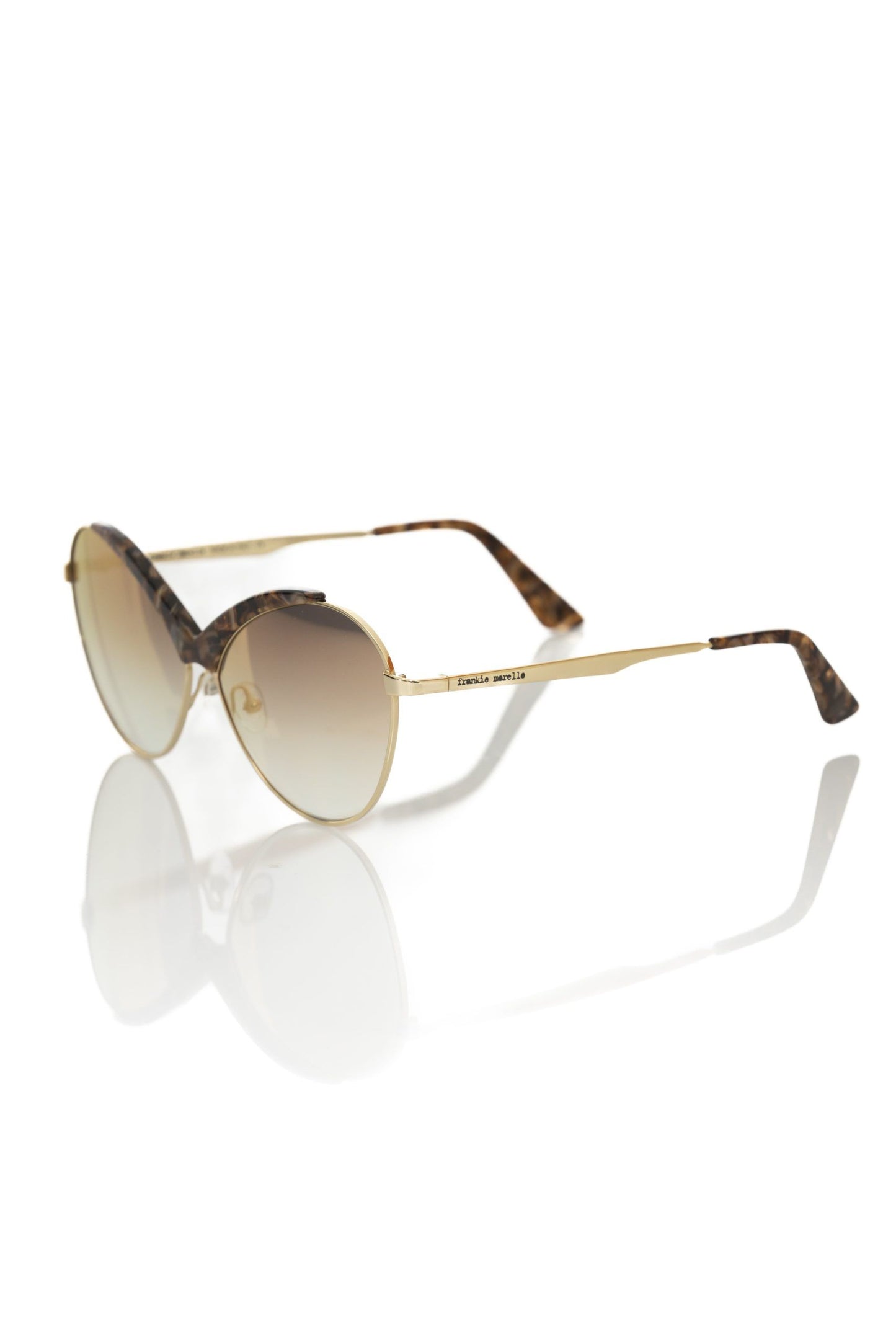 Жіночі сонцезахисні окуляри Frankie Morello Beige Metallic