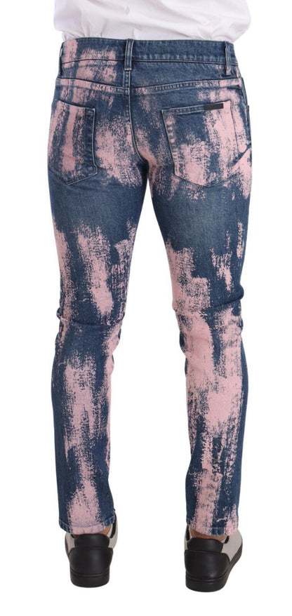 Елегантні джинси слім-скінні Dolce &amp; Gabbana в кольорі Tie Dye