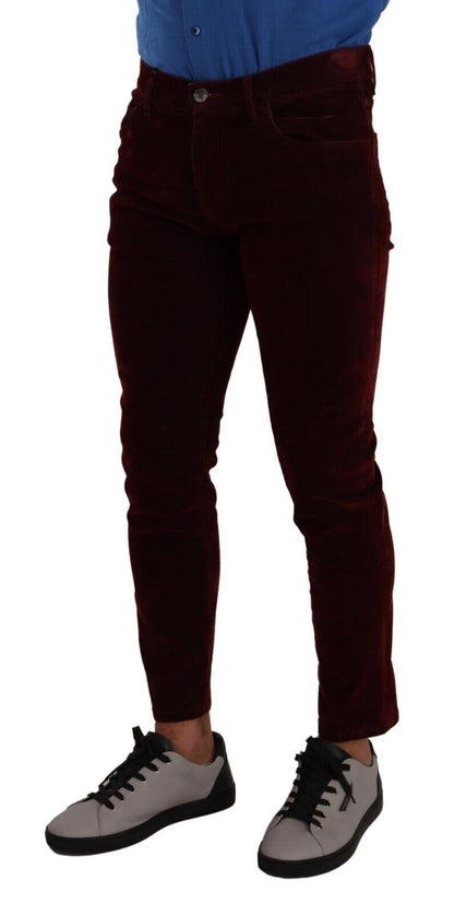 Вузькі джинси Dolce &amp; Gabbana Bordeaux Slim Fit