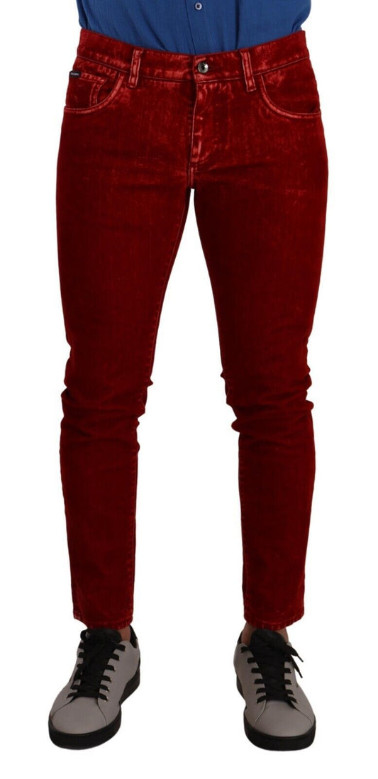 Дизайнерські джинси Dolce &amp; Gabbana Ravishing Red Slim Fit
