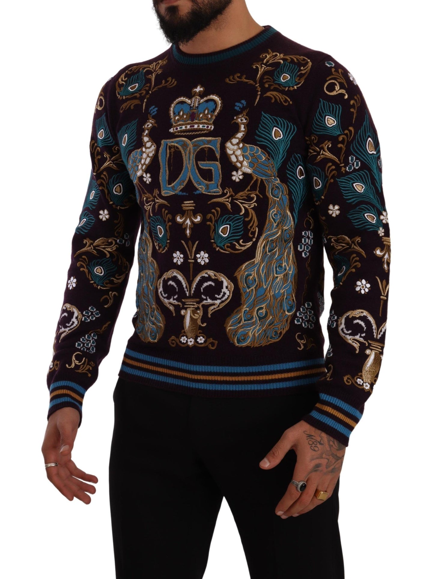Елегантний кашеміровий светр Dolce &amp; Gabbana з круглим вирізом