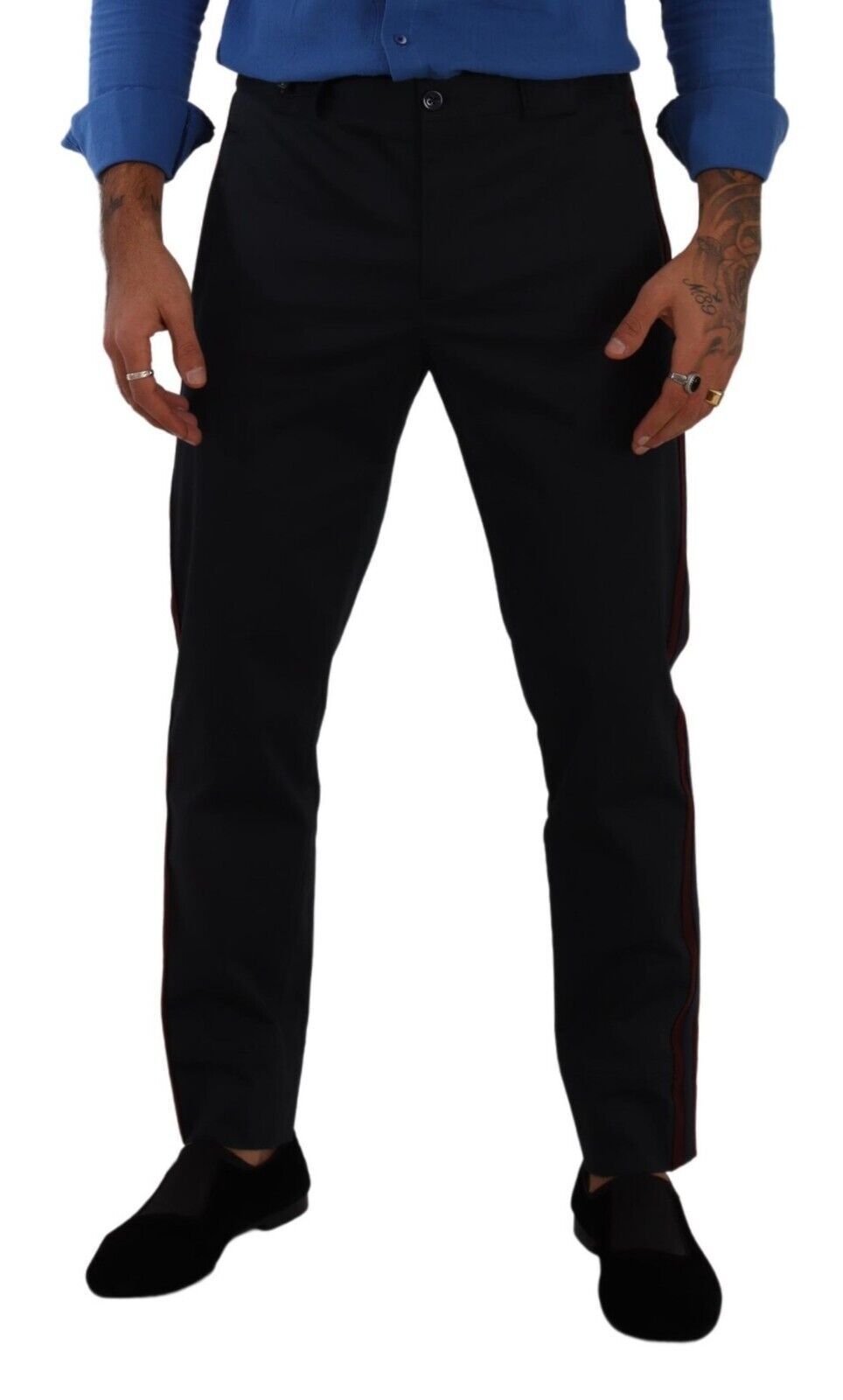 Сині брюки-чінос Dolce &amp; Gabbana Chic Slim Fit