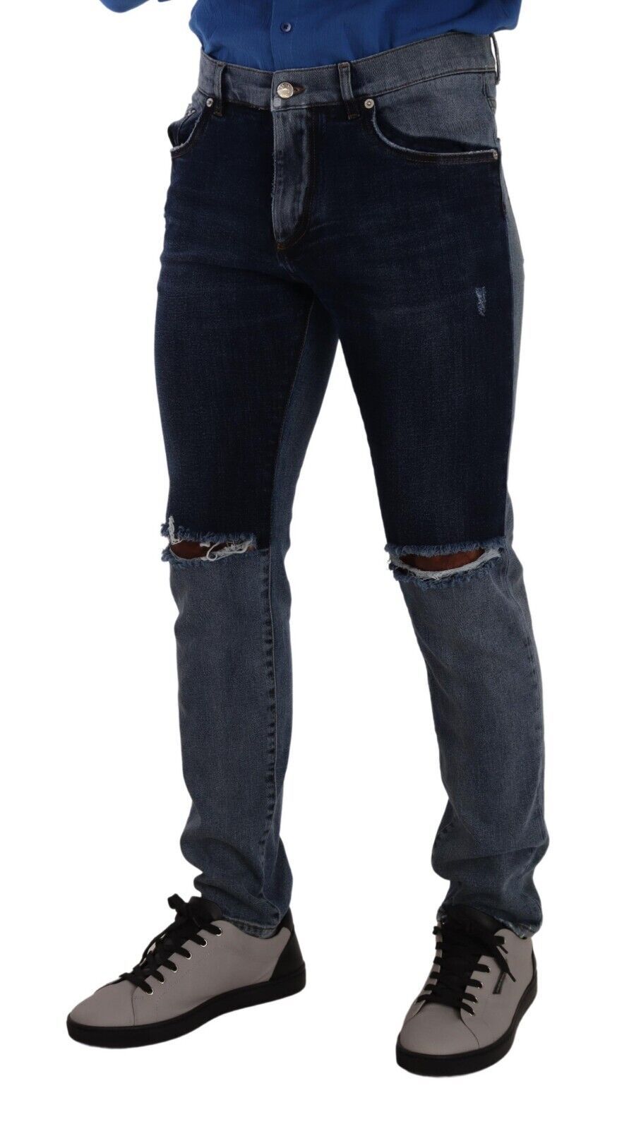 Потертий джинсовий одяг Dolce &amp; Gabbana Chic Slim Fit