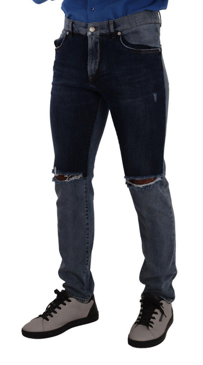Потертий джинсовий одяг Dolce &amp; Gabbana Chic Slim Fit