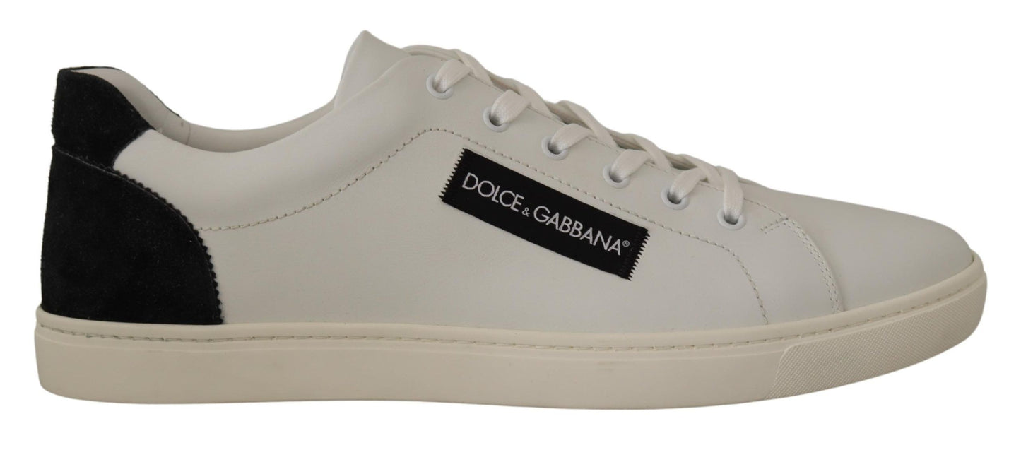 Елегантні білі шкіряні низькі кросівки Dolce &amp; Gabbana