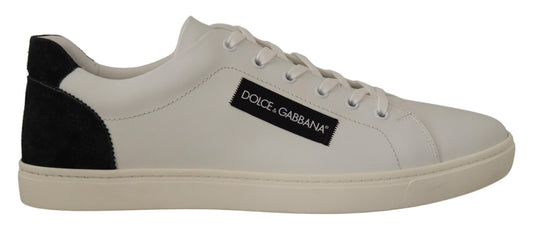 Елегантні білі шкіряні низькі кросівки Dolce &amp; Gabbana