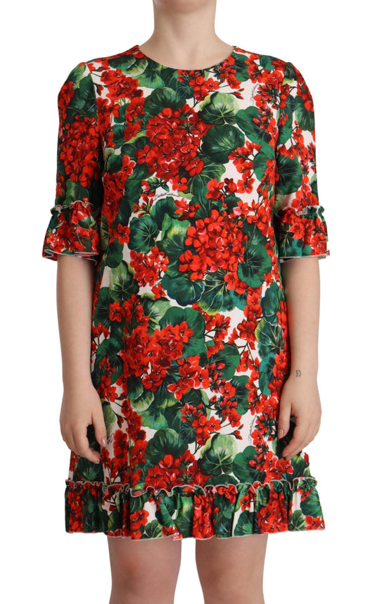 Міні-чарівна сукня з квітковим принтом Dolce &amp; Gabbana