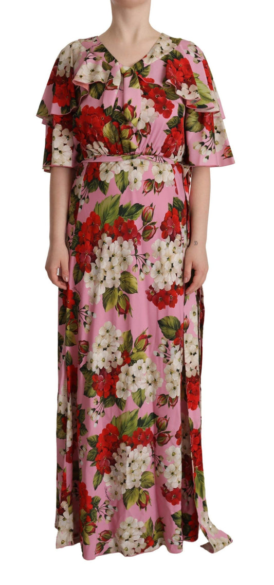 Чарівна шовкова сукня максі з квітковим принтом Dolce &amp; Gabbana