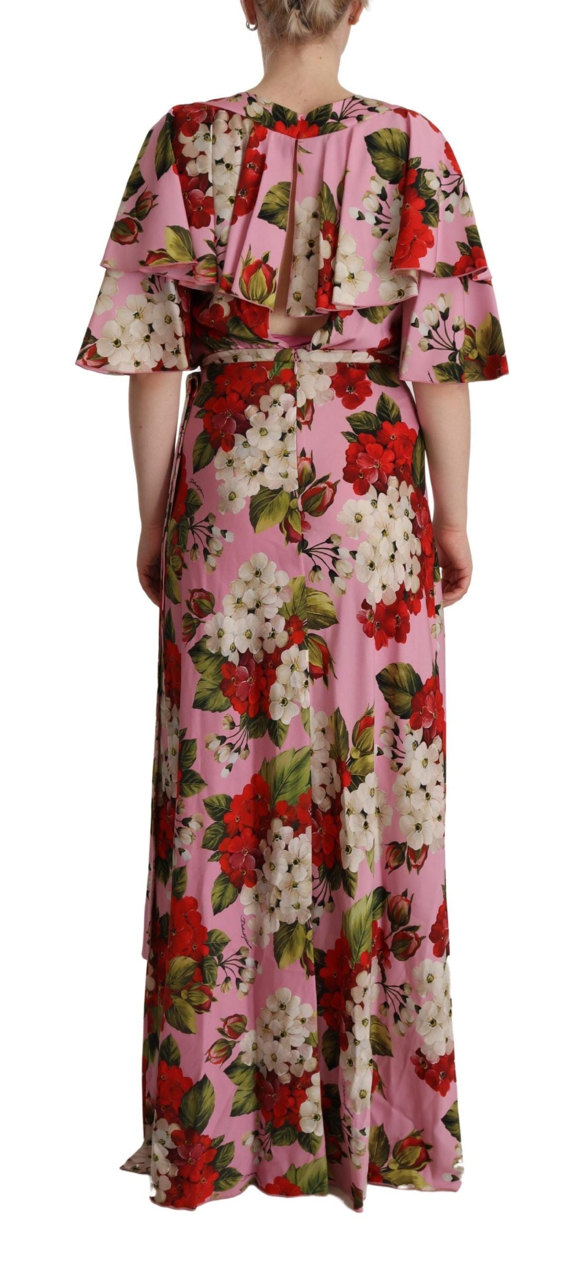 Чарівна шовкова сукня максі з квітковим принтом Dolce &amp; Gabbana