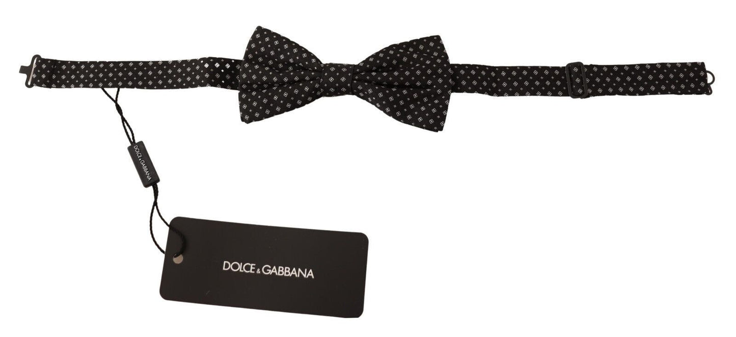 Елегантний шовковий чорний фантазійний метелик Dolce &amp; Gabbana