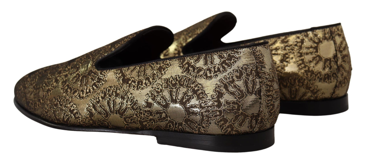 Лофери золотистого кольору Dolce &amp; Gabbana