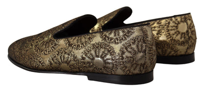 Лофери золотистого кольору Dolce &amp; Gabbana
