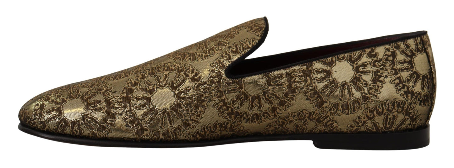 Лофери золотистого кольору Dolce &amp; Gabbana