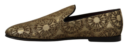 Лофери золотистого кольору Dolce &amp; Gabbana