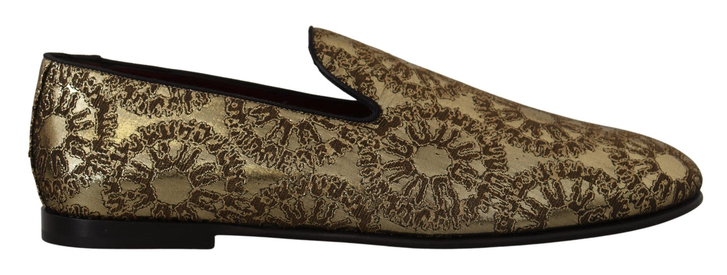 Лофери золотистого кольору Dolce &amp; Gabbana