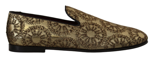 Лофери золотистого кольору Dolce &amp; Gabbana