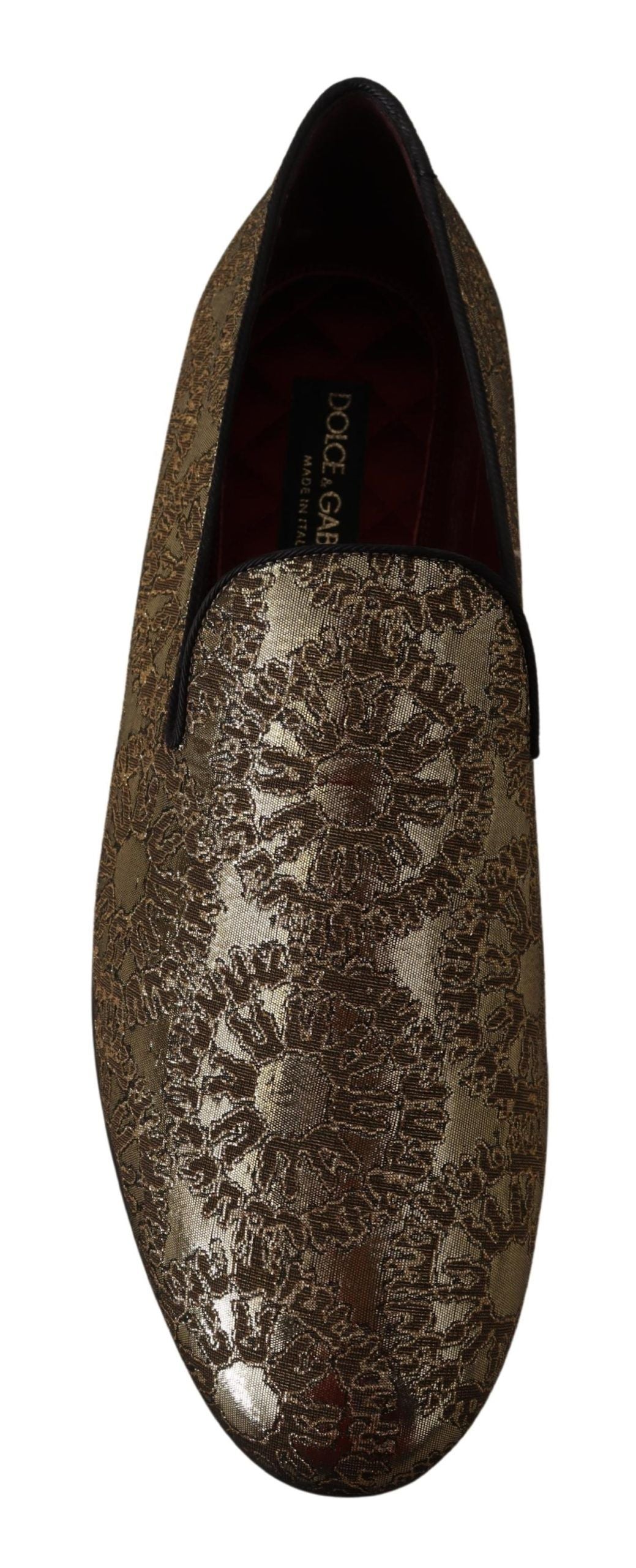 Лофери золотистого кольору Dolce &amp; Gabbana