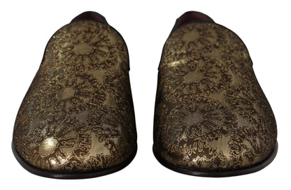 Лофери золотистого кольору Dolce &amp; Gabbana