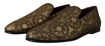 Лофери золотистого кольору Dolce &amp; Gabbana